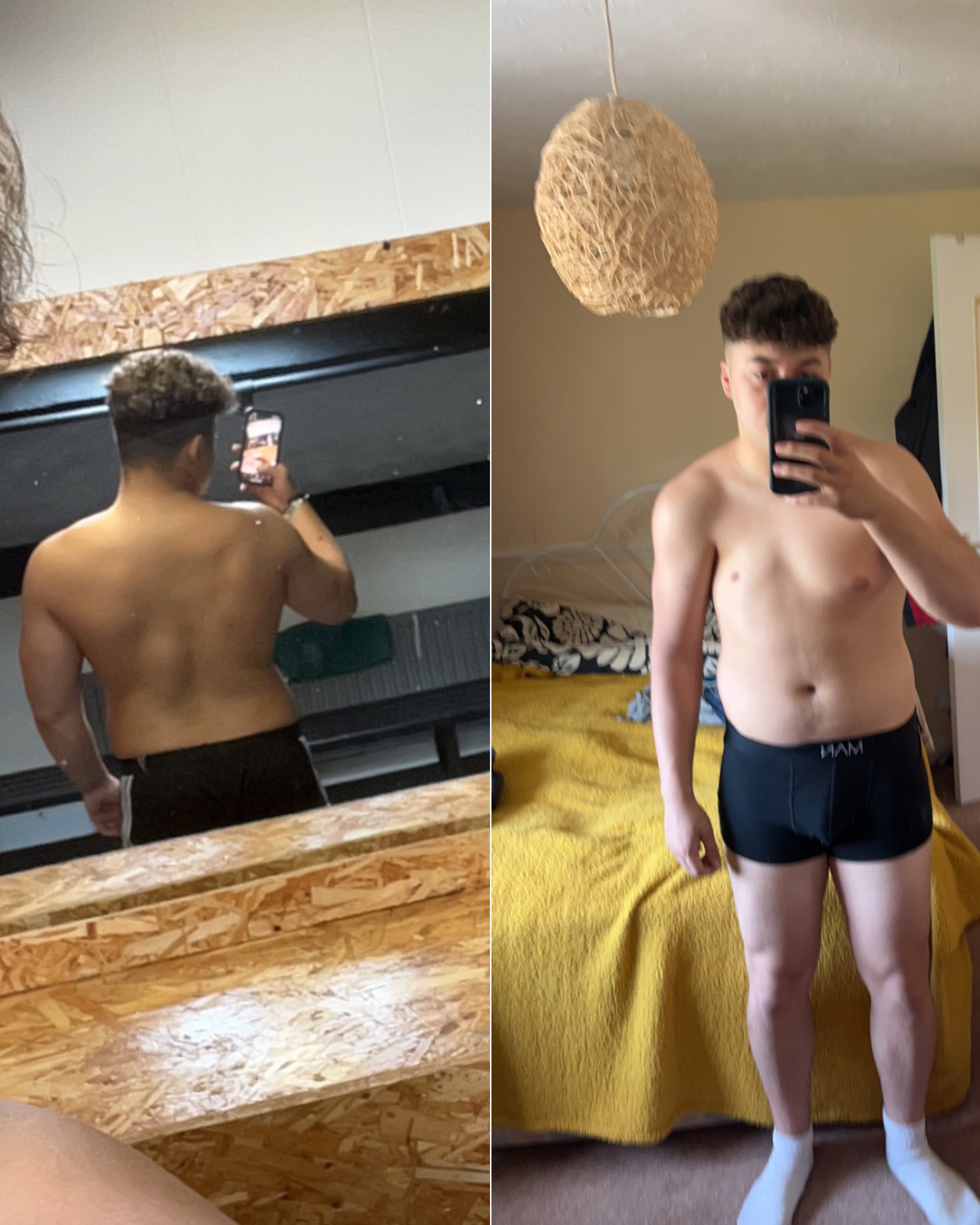 Lev before beginning his fat-loss journey